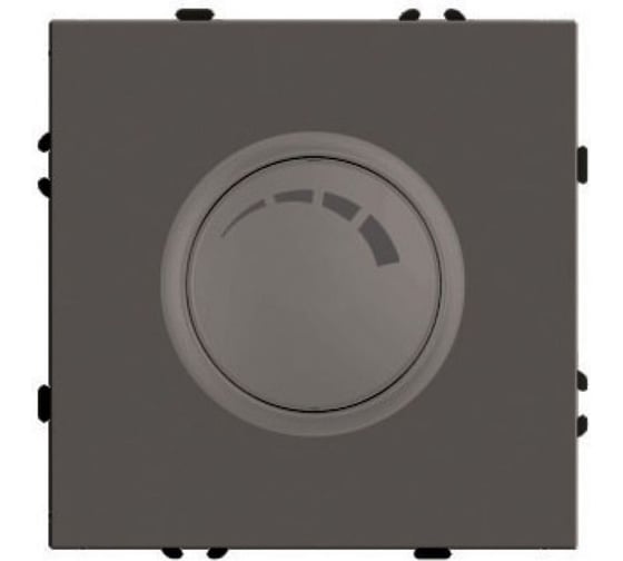 Выключатель диммирующий STEKKER (механизм), 250В, 500W, серия Эмили, RSW10-5106-09, антрацит, soft touch 49920 1