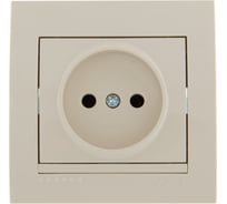 Розетка Lezard DERIY без заземления ПБТ крем 702-0303-121