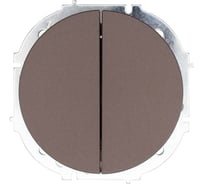 Выключатель двойной шоколад Lezard OSEN 743-7388-101