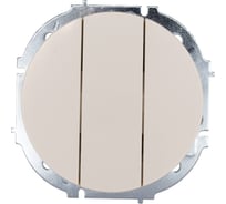 Выключатель тройной слоновая кость Lezard OSEN 743-9088-109