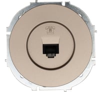 Розетка телефонная евро Lezard OSEN титан 743-3788-137