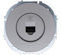 Розетка телефонная евро Lezard OSEN серый матовый 743-7488-137