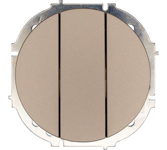 Выключатель тройной титан Lezard OSEN 743-3788-109