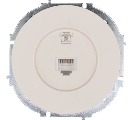 Розетка телефонная Lezard OSEN евро, слоновая кость 743-9088-137 1