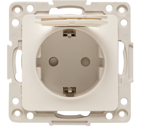Механизм Розетки EKF Стокгольм 1-местной с/з 16А белый с крышкой IP44 PROxima EYR16-028-10-44
