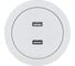 Розетка 2-ая USB разъем Lezard OSEN белая 743-0288-192 3