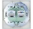 Розетка компьютер+телефон с модулем Cat 6 Lezard OSEN белая 743-0288-144 5