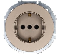 Розетка с защитой от детей ПБТ Lezard OSEN титан 743-3788-124B