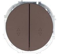 Выключатель проходной двойной шоколад Lezard OSEN 743-7388-106