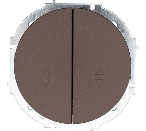 Выключатель проходной двойной шоколад Lezard OSEN 743-7388-106