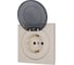 Розетка с/з с крышкой ПБТ IP44 Lezard OSEN слоновая кость 743-9088-123BIPCH 9