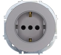 Розетка с защитой от детей ПБТ Lezard OSEN серый матовый 743-7488-124B