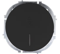 Выключатель проходной с подсветкой чёрный бархат Lezard OSEN 743-4288-114