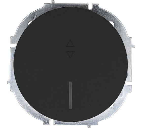 Выключатель проходной Lezard OSEN с подсветкой, чёрный бархат 743-4288-114 1