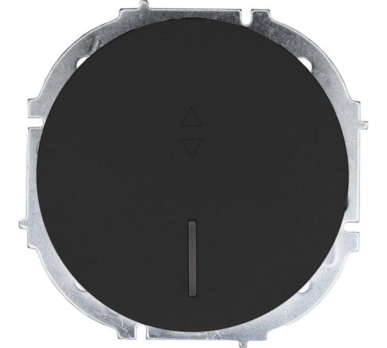 Выключатель проходной с подсветкой чёрный бархат Lezard OSEN 743-4288-114