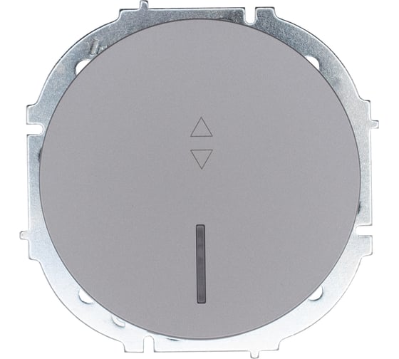 Выключатель проходной с подсветкой серый матовый Lezard OSEN 743-7488-114