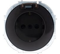 Розетка с/з с крышкой ПБТ IP44 Lezard OSEN шоколад 743-7388-123BIPCH