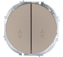 Выключатель проходной двойной титан Lezard OSEN 743-3788-106