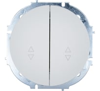 Выключатель проходной двойной белый Lezard OSEN 743-0288-106