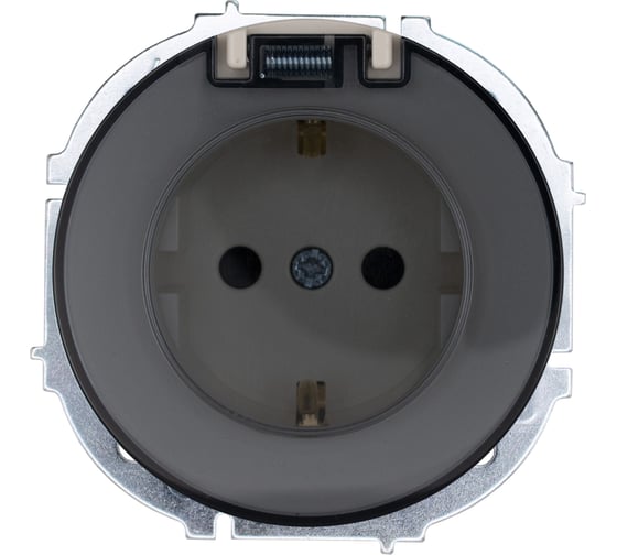 Розетка с/з с крышкой ПБТ Lezard OSEN слоновая кость 743-9088-123B