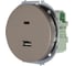 Розетка TC+ USB разъем Lezard OSEN титан 743-3788-192TC 3