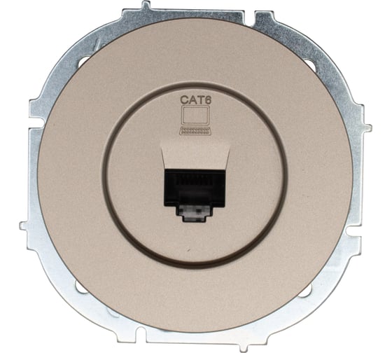 Розетка компьютерная Lezard OSEN титан 743-3788-140