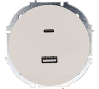 Розетка TC+ USB разъем Lezard OSEN слоновая кость 743-9088-192TC