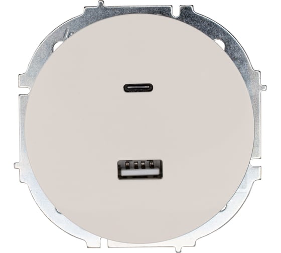 Розетка TC+ USB разъем Lezard OSEN слоновая кость 743-9088-192TC 1