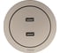 Розетка 2-ая USB разъем Lezard OSEN титан 743-3788-192 4