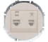 Розетка компьютер+телефон с модулем Cat 6 Lezard OSEN слоновая кость 743-9088-144 1
