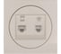 Розетка компьютер+телефон с модулем Cat 6 Lezard OSEN слоновая кость 743-9088-144 4