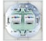 Розетка компьютерная двойная с модулем Cat 6 Lezard OSEN белая 743-0288-142 5