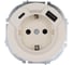 Розетка с/з TC + USB разъем Lezard OSEN слоновая кость 743-9088-181TC 1