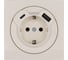 Розетка с/з TC + USB разъем Lezard OSEN слоновая кость 743-9088-181TC 4