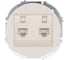 Розетка компьютерная двойная с модулем Cat 6 Lezard OSEN слоновая кость 743-9088-142 1