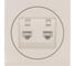 Розетка компьютерная двойная с модулем Cat 6 Lezard OSEN слоновая кость 743-9088-142 4