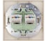 Розетка компьютерная двойная с модулем Cat 6 Lezard OSEN слоновая кость 743-9088-142 5