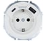 Розетка с/з TC + USB разъем Lezard OSEN белая 743-0288-181TC 2