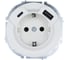 Розетка с/з TC + USB разъем Lezard OSEN белая 743-0288-181TC 1