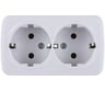 РозеткаTDMELECTRICдвойная2П+3открытойустановкиIP2016А,белая"Дача"НароднаяSQ1824-0010