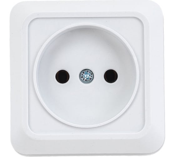 Розетка TDM ELECTRIC 2П открытой установки IP20 10А 250В керамика белая "Ладога" SQ1801-0110