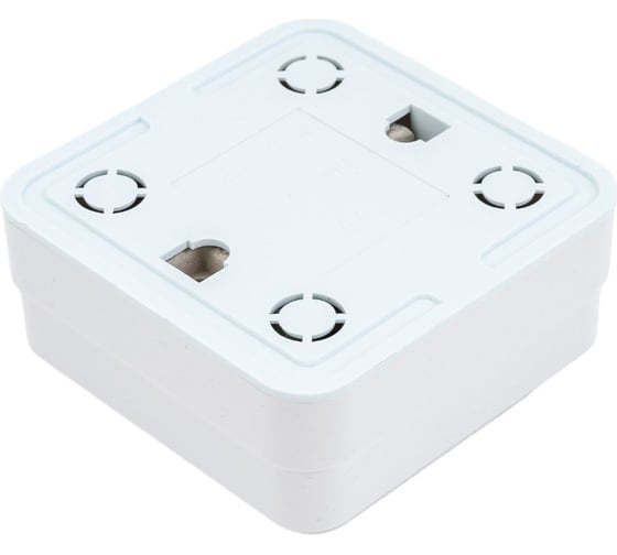 Розетка TDM ELECTRIC 2П открытой установки IP20 10А 250В керамика белая "Ладога" SQ1801-0110