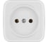 Розетка TDM ELECTRIC 2П открытой установки IP20 10А, белая "Дача" Народная SQ1824-0007 1