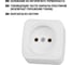 Розетка TDM ELECTRIC 2П открытой установки IP20 10А, белая "Дача" Народная SQ1824-0007 5