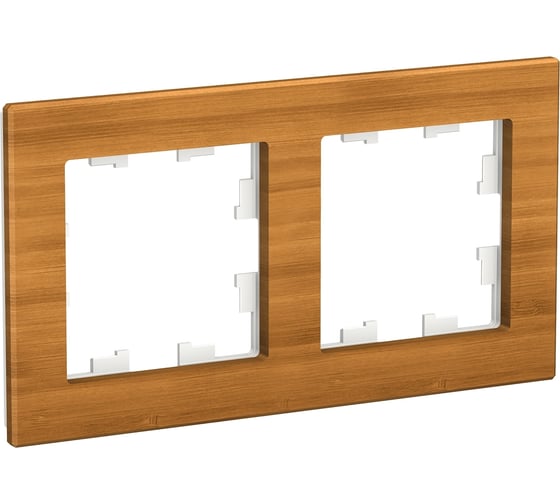 2-ая рамка Systeme Electric AtlasDesign Nature Дерево бамбук SE ATN353202