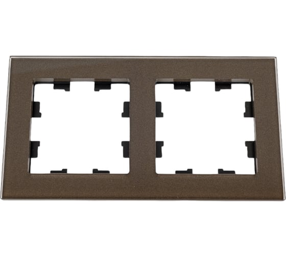 2-ая рамка Systeme Electric AtlasDesign Nature Стекло мокко SE ATN320602 1