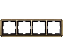4-ая рамка Systeme Electric Merten SD Antik Античная, латунь SE MTN483443