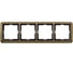 4-ая рамка Systeme Electric Merten SD Antik Античная, латунь SE MTN483443 1