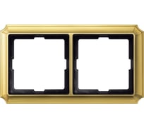 2-ая рамка Systeme Electric Merten SD Antik Золото Блестящая латунь SE MTN483221