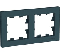 2-ая рамка Systeme Electric AtlasDesign Изумруд, универсальная SE ATN000802